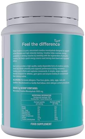 Creatine monohydrate vegan unflavoured