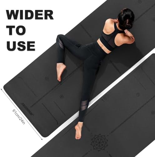 Non-slip yoga mat 6mm TPE