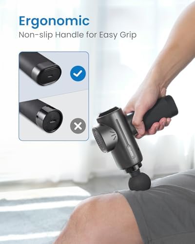 Massage gun features speed settings