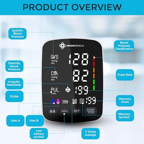 BP monitor large colour screen