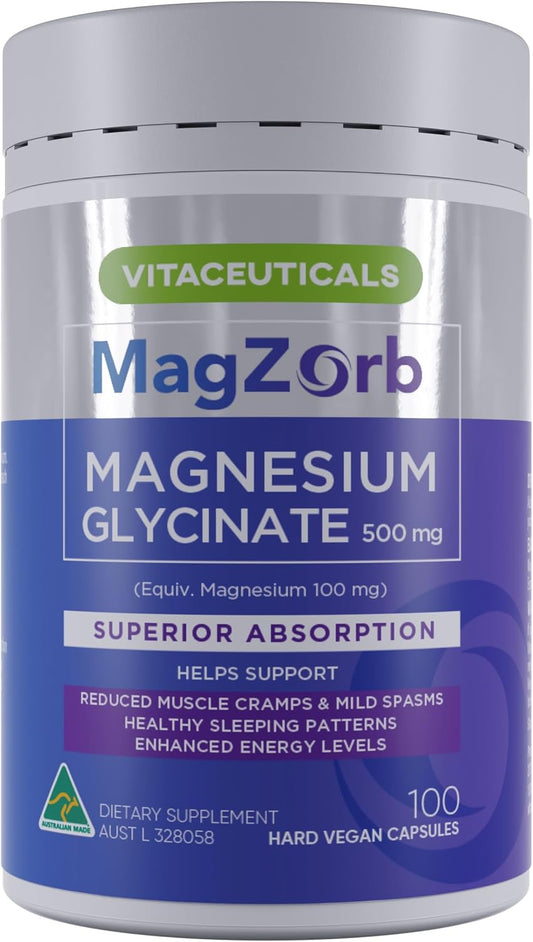 Magnesium Glycinate capsules front