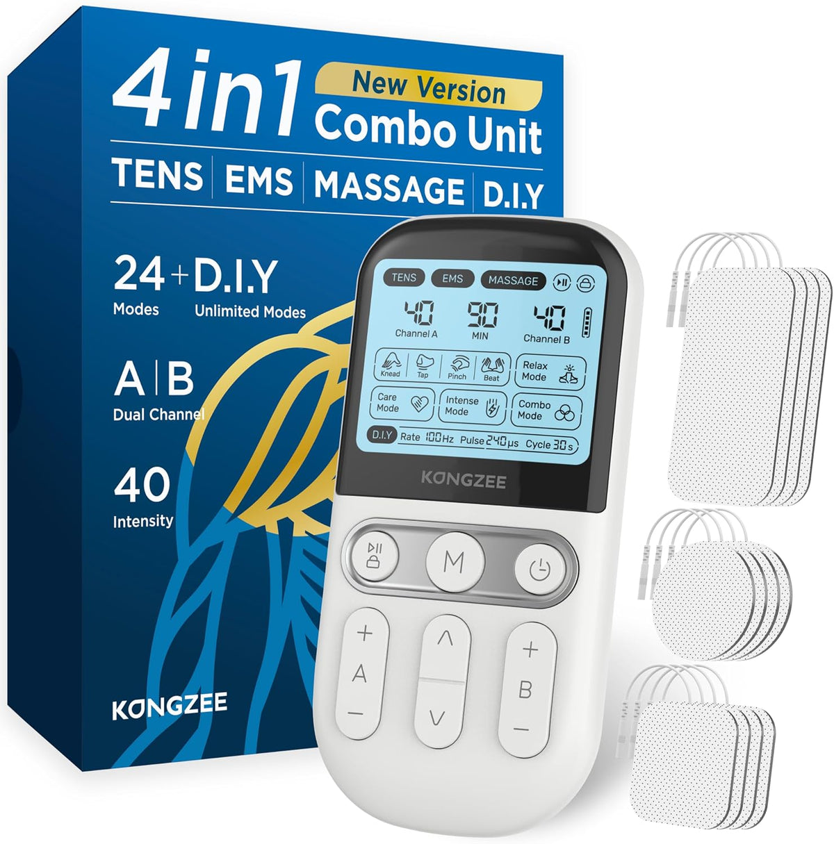TENS machine dual channel EMS therapy